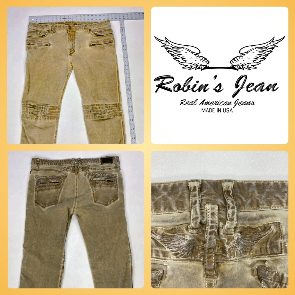Robin's Jean Light Tan Slim Jeans